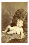 Portrait of a baby on a chair by Kameke