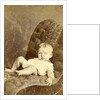Portrait of a baby on a chair by Kameke