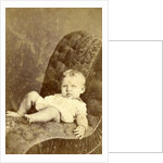 Portrait of a baby on a chair by Kameke