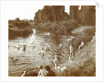 people Swimming in a river by Anonymous
