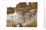people Swimming in a river by Anonymous