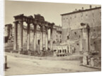 View of the Temple of Saturn in the Roman Forum, Rome, Auguste-Rosalie Bisson by Goupil & Cie