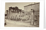 View of the Temple of Saturn in the Roman Forum, Rome, Auguste-Rosalie Bisson by Goupil & Cie
