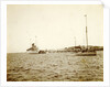Two ships moored, possibly on one of the islands by Anonymous
