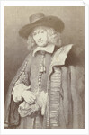 Engraving after Rembrandt's portrait of Jan Six, Gustav Schauer by Rembrandt Harmensz. van Rijn