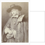 Engraving after Rembrandt's portrait of Jan Six, Gustav Schauer by Rembrandt Harmensz. van Rijn