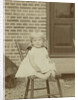 Portrait of Herman Marius Boelen (born 1885) as a baby on a stool by C.W. Bauer