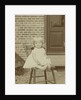 Portrait of Herman Marius Boelen (born 1885) as a baby on a stool by C.W. Bauer