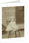 Portrait of Herman Marius Boelen (born 1885) as a baby on a stool by C.W. Bauer