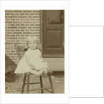 Portrait of Herman Marius Boelen (born 1885) as a baby on a stool by C.W. Bauer