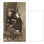 Portrait of a man sitting in front of a mirror by Anonymous