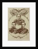 Composition of three portraits of Wilhelm I as king of Prussia, Friedrich III as Crown Prince of Prussia and Wilhelm II as Prince of Prussia by Anonymous