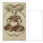 Composition of three portraits of Wilhelm I as king of Prussia, Friedrich III as Crown Prince of Prussia and Wilhelm II as Prince of Prussia by Anonymous