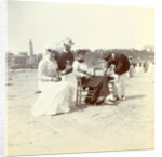 Family Enthoven on Normandy beach by Anonymous