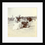 Family Enthoven on Normandy beach by Anonymous