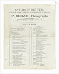 Backlist Sebah by J. Pascal Sébah