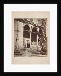 Portico van de Suleymaniye-moskee in Istanbul (Constantinopel). James Robertson by Felice Beato