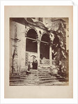 Portico van de Suleymaniye-moskee in Istanbul (Constantinopel). James Robertson by Felice Beato