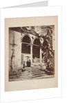 Portico van de Suleymaniye-moskee in Istanbul (Constantinopel). James Robertson by Felice Beato