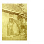 Portrait of a man with a horse and two boys by Eduard Isaac Asser