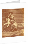 Louis Asser, son of the photographer, on a tricycle by Eduard Isaac Asser