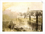 View of Catherine's Church and the Koningsplein, in Amsterdam, seen from the roof of the photographer by Eduard Isaac Asser