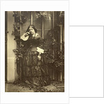 Portrait of Caroline Asser in a garden by Eduard Isaac Asser