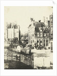 View from the house of the photographer on inn Rondeel in Amsterdam by Eduard Isaac Asser