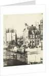 View from the house of the photographer on inn Rondeel in Amsterdam by Eduard Isaac Asser