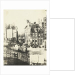 View from the house of the photographer on inn Rondeel in Amsterdam by Eduard Isaac Asser