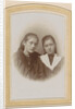 Portrait of two girls with long hair, one with a lace cravat by Gerhard Pitz