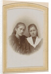 Portrait of two girls with long hair, one with a lace cravat by Gerhard Pitz