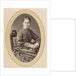 Portrait of a woman with a dress and tied tail by A. Böeseken