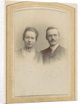 Portrait of a woman and a man with a pince-nez, M. Buttinghausen c. 1873 - c. 1895 by M. Büttinghausen