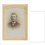 Portrait of a man with glasses and sideburns by J.C. Reesinck