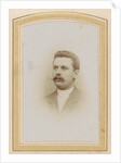 Portrait of a man with a mustache by Emma Kirchner