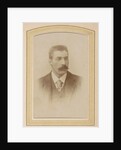 Portrait of a man with a mustache, a jacket and a tie by Carel Gustaaf Hisgen