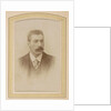 Portrait of a man with a mustache, a jacket and a tie by Carel Gustaaf Hisgen