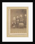 Portrait of four children in a chair by Anonymous