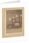 Portrait of four children in a chair by Anonymous