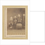 Portrait of four children in a chair by Anonymous