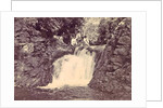 Indian men at a waterfall at Batu Gantong in Ambon by Anonymous