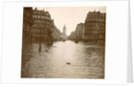 Flooded street in Paris by Anonymous