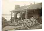 Destroyed building in a flooded suburb of Paris by France