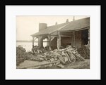 Destroyed building in a flooded suburb of Paris by France