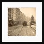 Wood and vessel laden handcarts in a street during the flooding of Paris by France