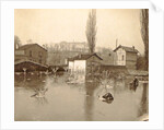 Houses on a flooded area in a suburb of Paris by France
