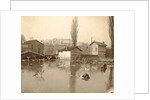 Houses on a flooded area in a suburb of Paris by France