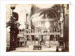 Choir, Byzantine cross, altar and altar of the Basilica of San Marco in Venice by Carlo Ponti