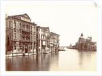 Grand Canal palaces, the Basilica of Santa Maria della Salute and the Fondamente Salute in Venice by Carlo Ponti